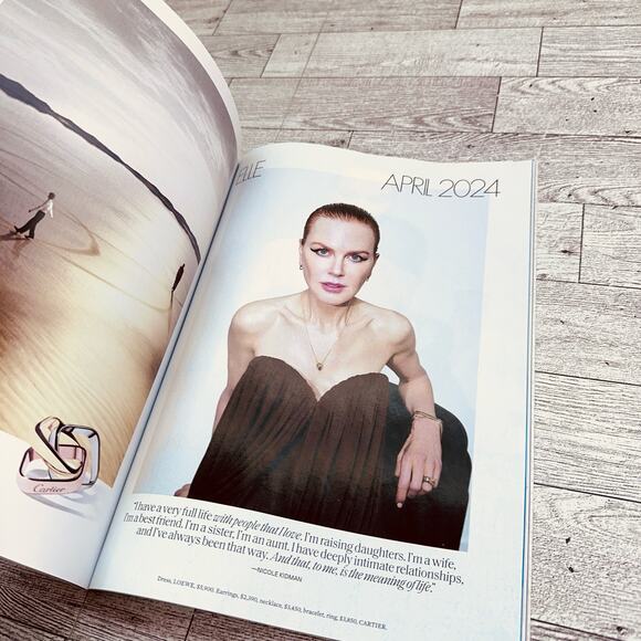 ELLE Magazine April 2024 - Nicole Kidman Cover - UNREAD - Picture 6 of 15